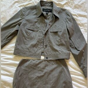 Linda Allard Ellen Tracy matching blazer + skirt set